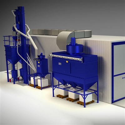 Ruang Peledakan Pasir Seri Q26